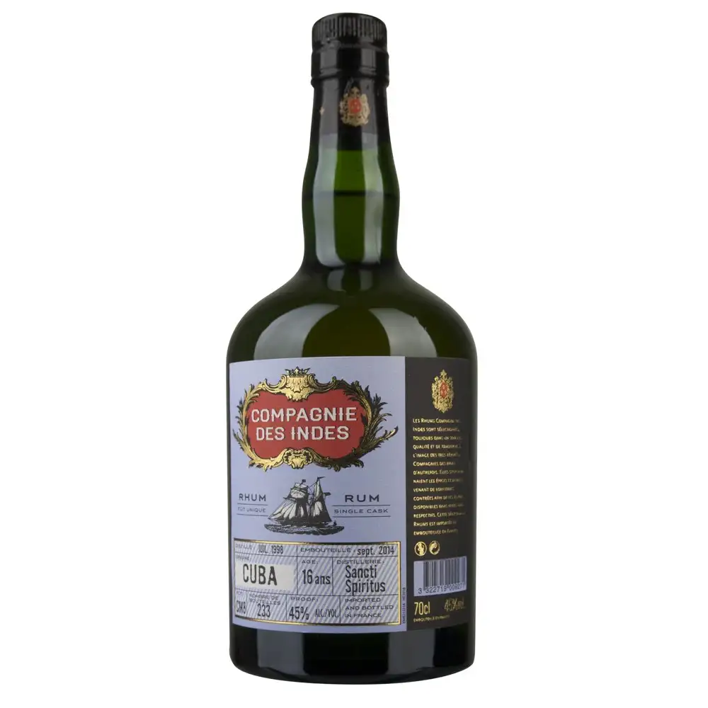 Bottle of CDI Sancti Spiritus Cuba 1998