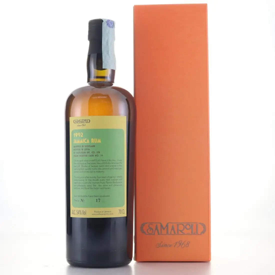 High resolution image of Samaroli Hampden Jamaica Single Cask HLCF 1992