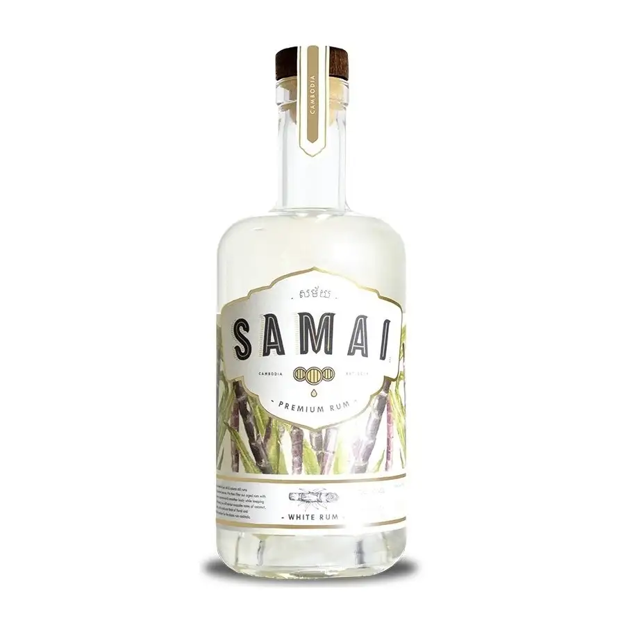 Bottle of Samai White Rum
