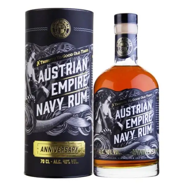 Bottle of Albert Michler Distillery Austrian Empire Navy Rum Anniversary