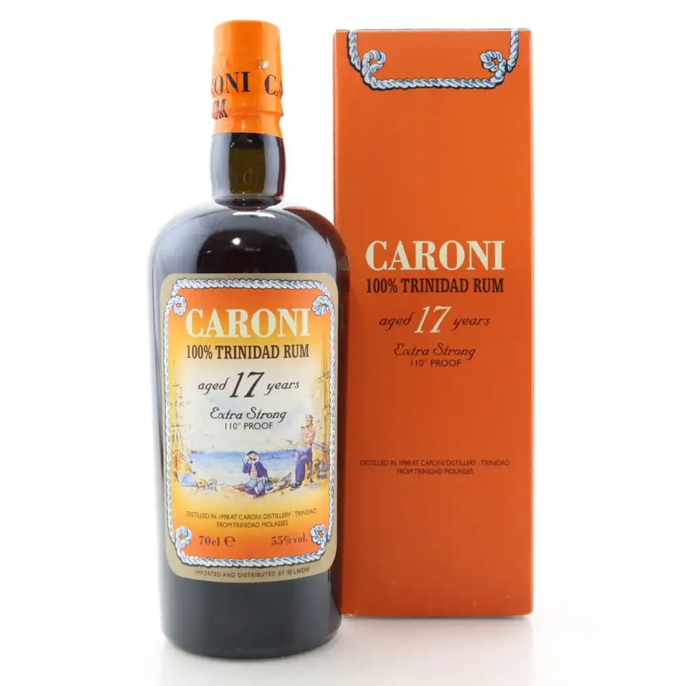 Bottle of Velier Caroni 100% Trinidad Rum 17 HTR 1998