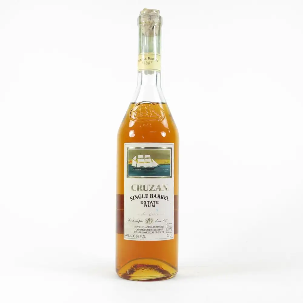 Bottle of Cruzan Single Barrel Estate Rum
