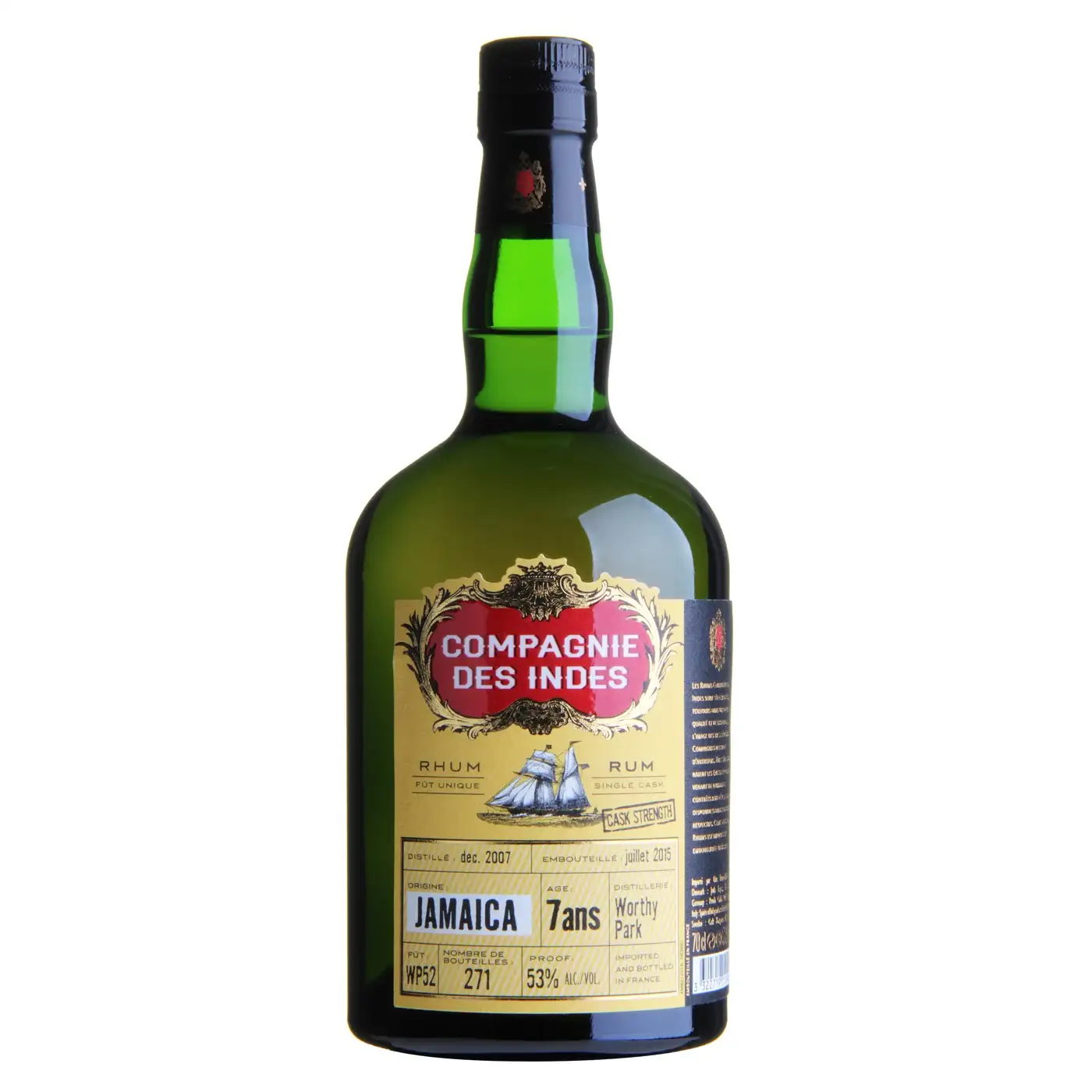 Bottle of CDI Worthy Park Jamaica 2007