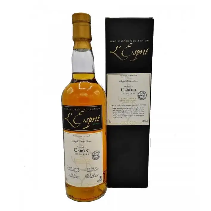 Bottle of Whisky & Rhum Caroni L‘Esprit 1996