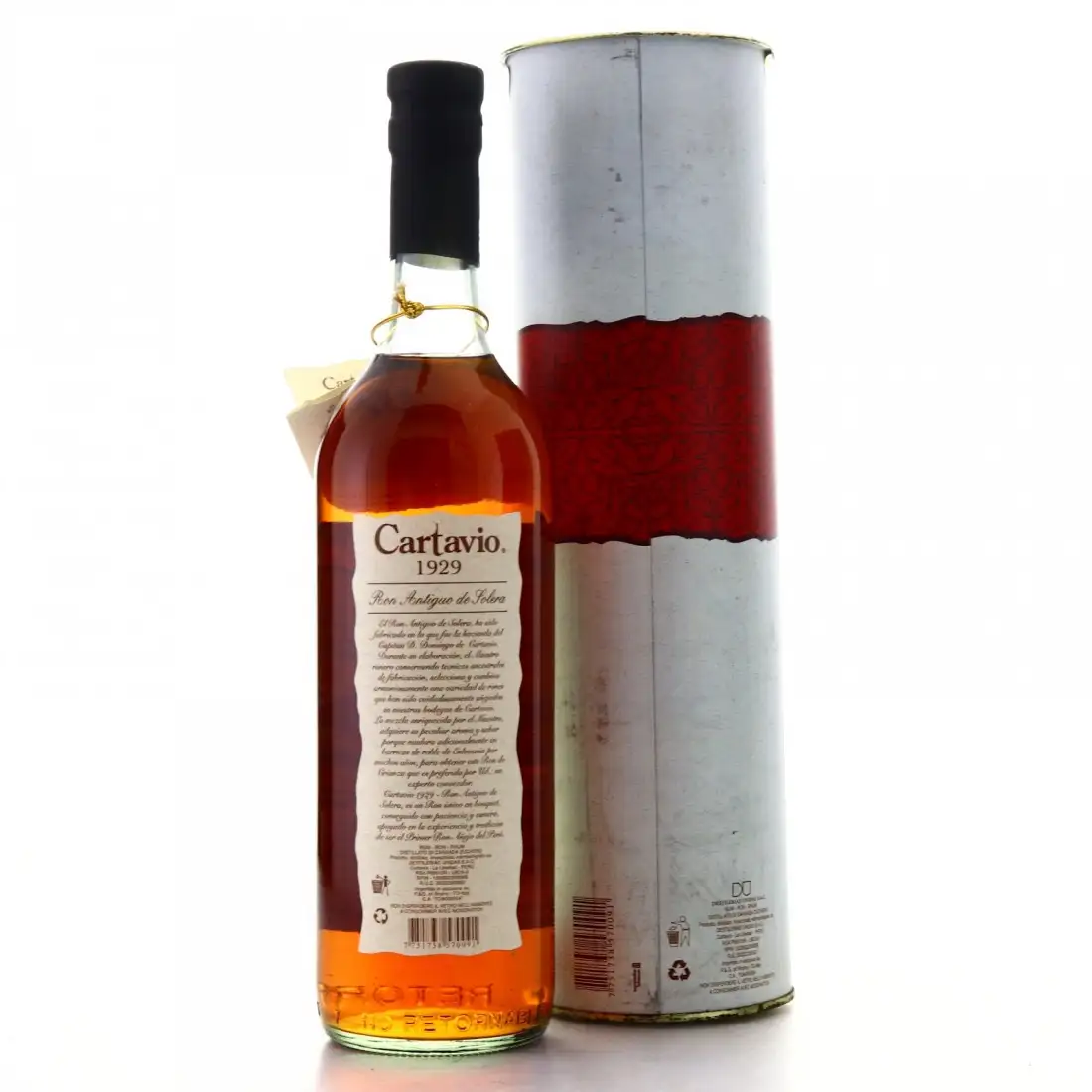 High resolution image of Cartavio 1929 12 Años