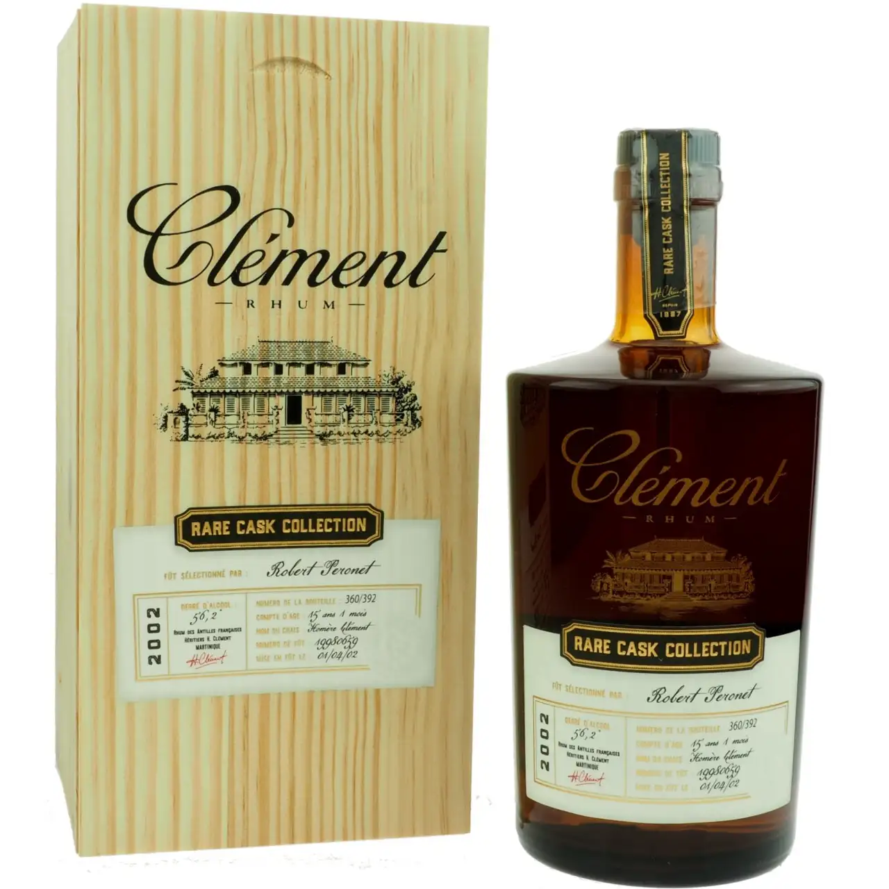 Bottle of Clément Clément Rare Cask Collection Robert Peronet 2002