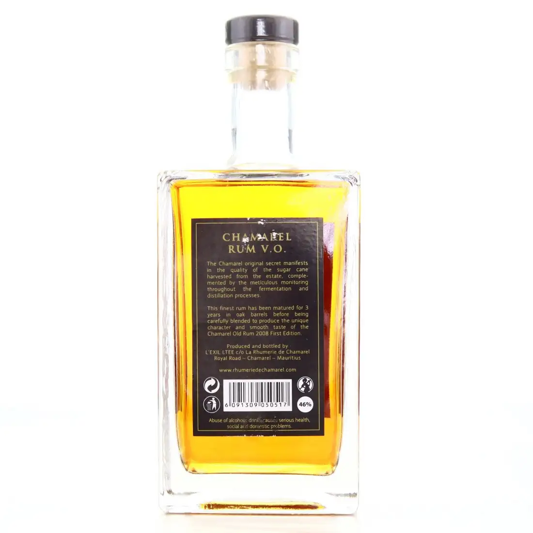 High resolution image of Chamarel Rum V.O. 2008