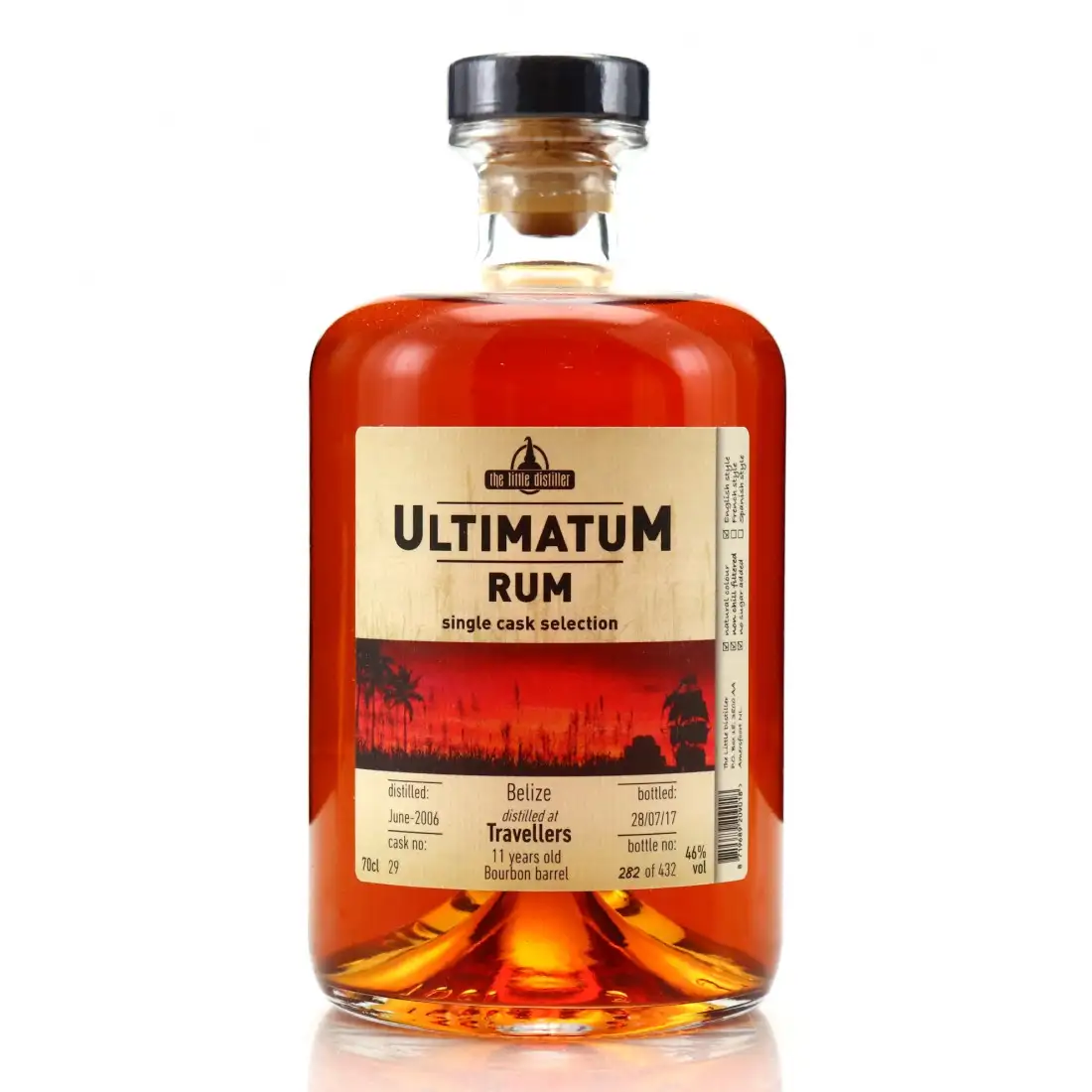 Bottle of The Little Distiller Travellers Ultimatum Rum 2006