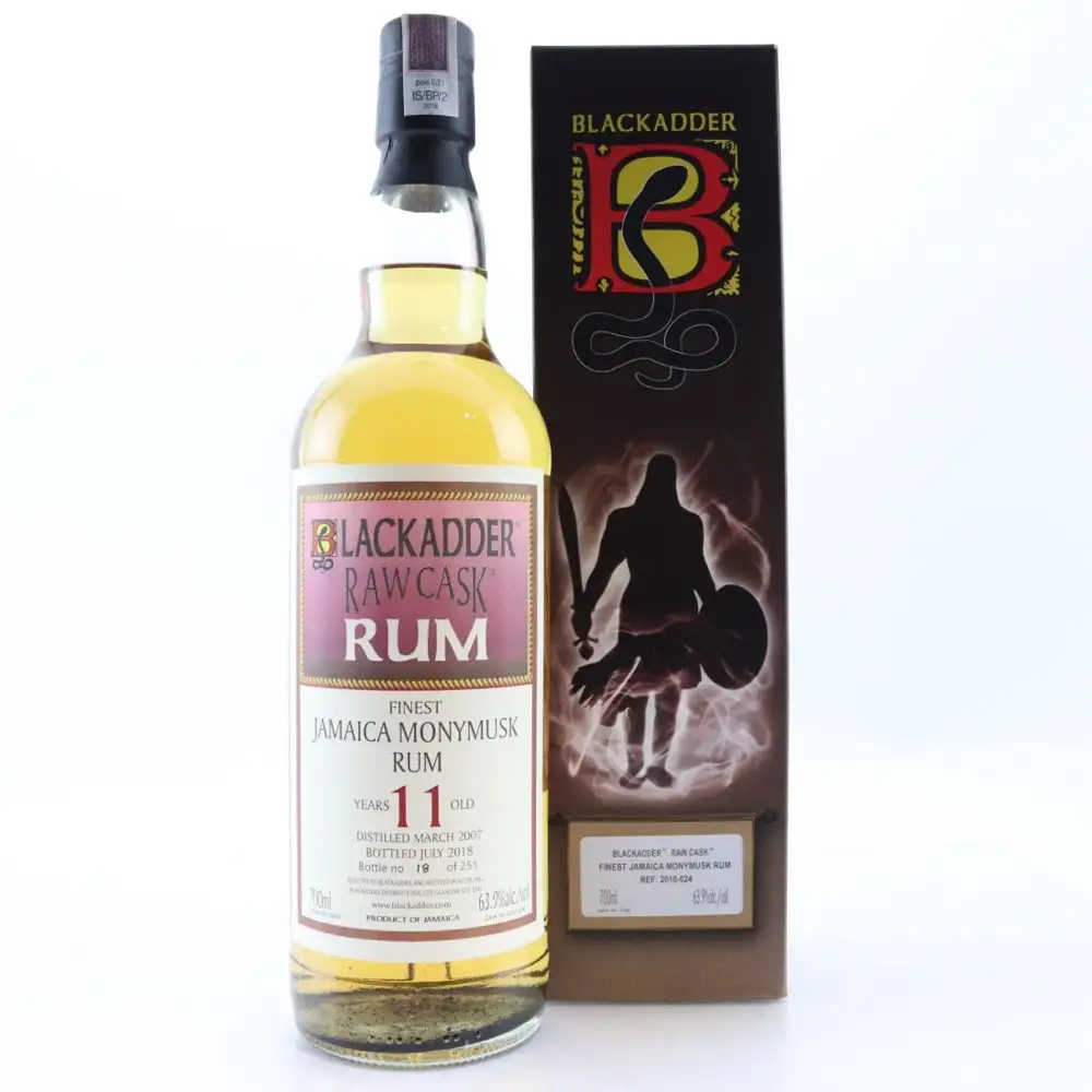 Bottle of Blackadder Clarendon Finest Jamaica Monymusk Rum 2007