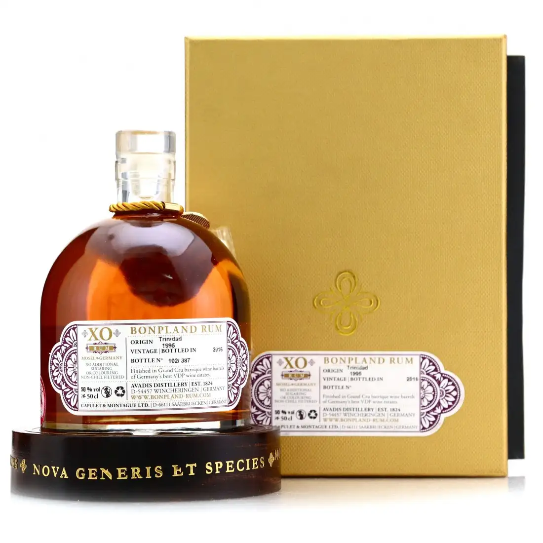 High resolution image of Capulet &amp; Montague Brands GmbH Caroni Bonpland 21 Year Old HTR 1995