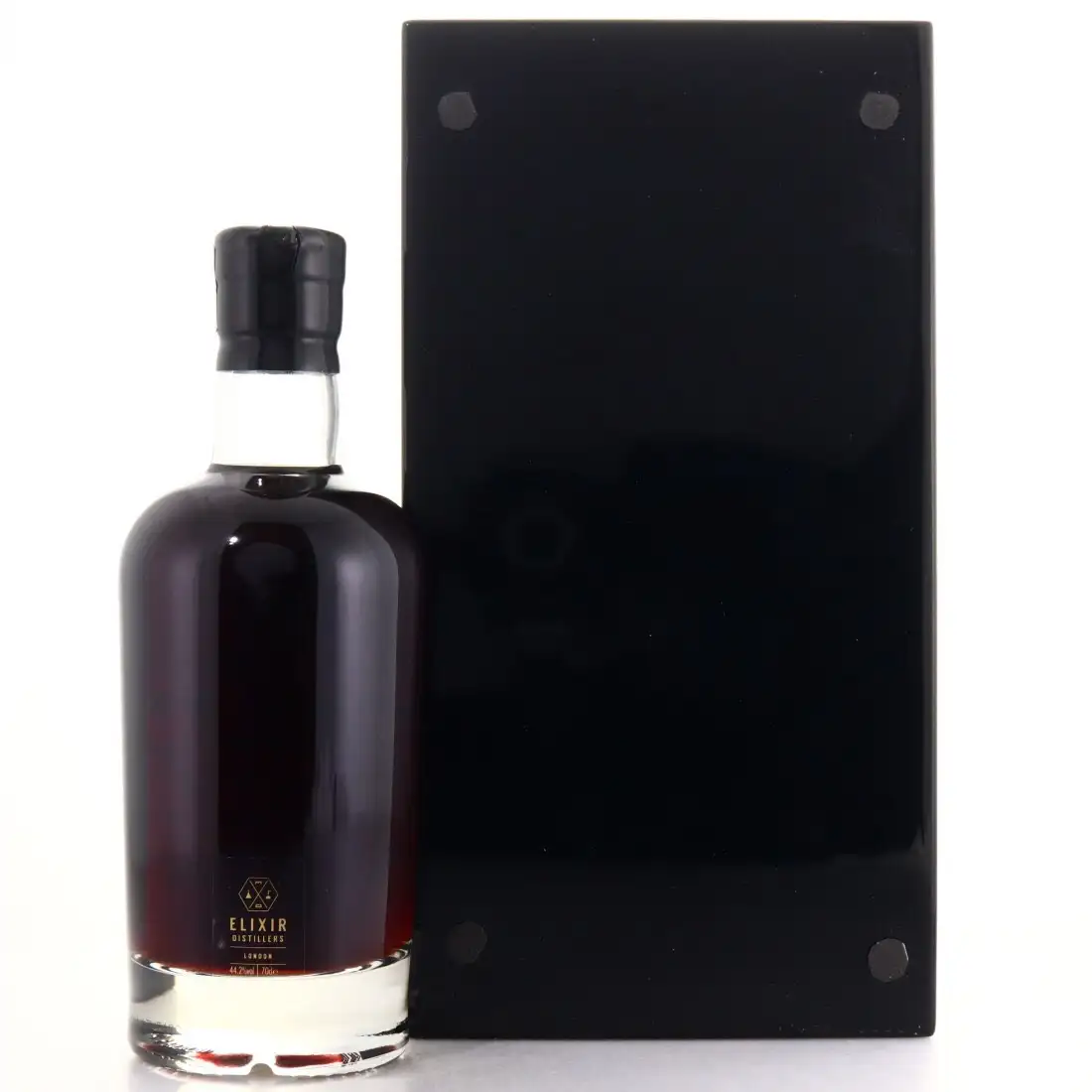 High resolution image of Elixir Distillers of London Port Mourant Black Tot Rum Demerara Aged 40 Years 1975