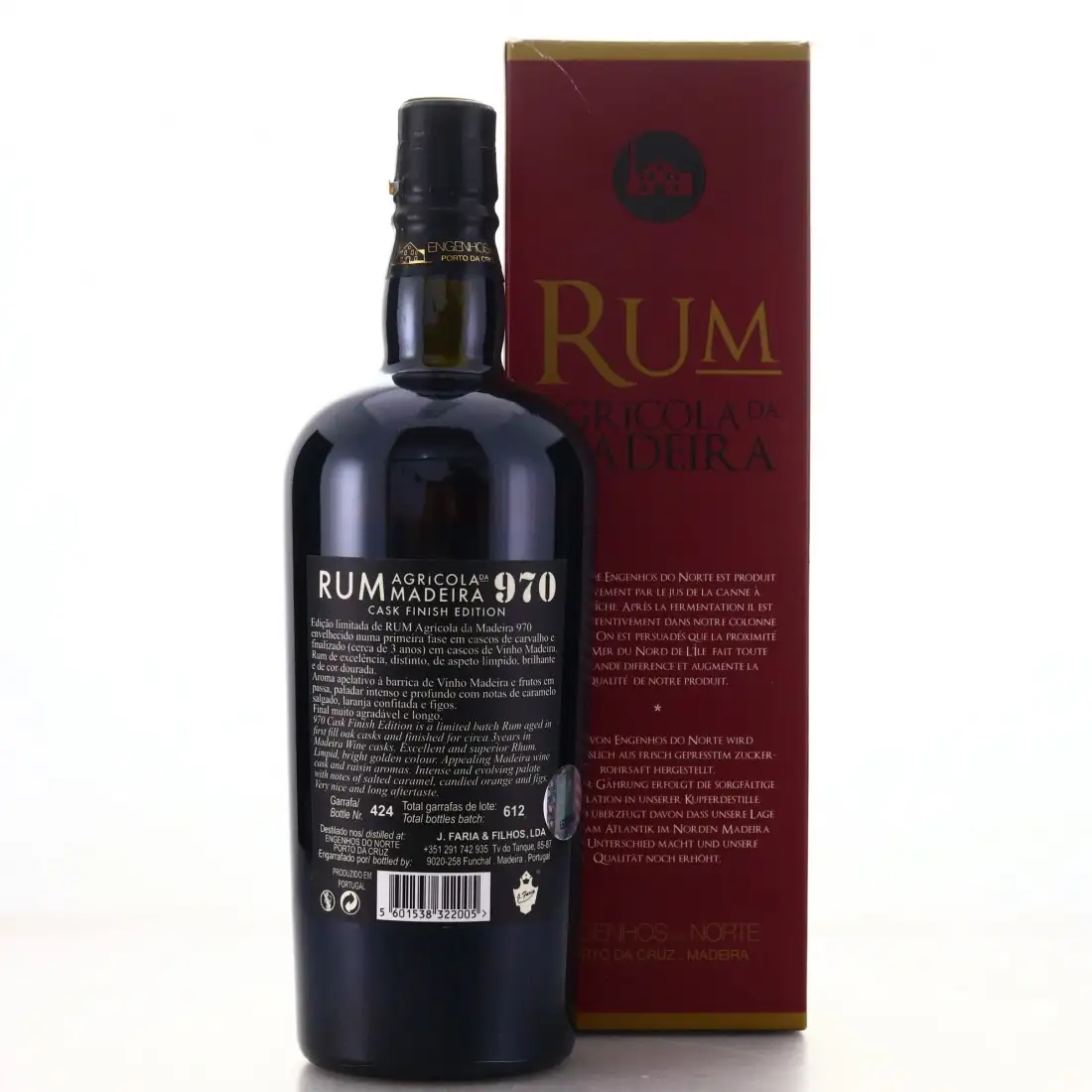 High resolution image of Engenhos do Norte 970 Black Label Cask Finish Edition 2012