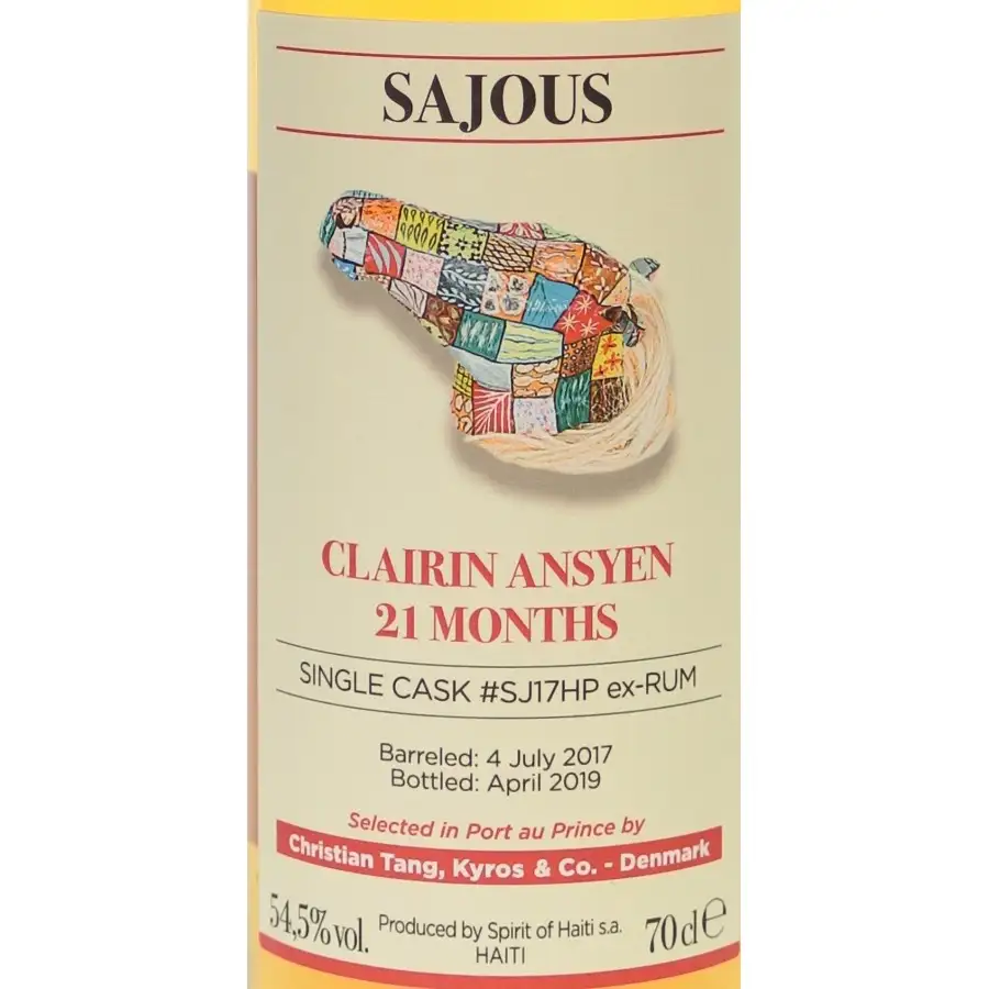 Hochauflösendes Bild von Velier Chelo Clairin Ansyen Sajous (Hampden Cask) 2017