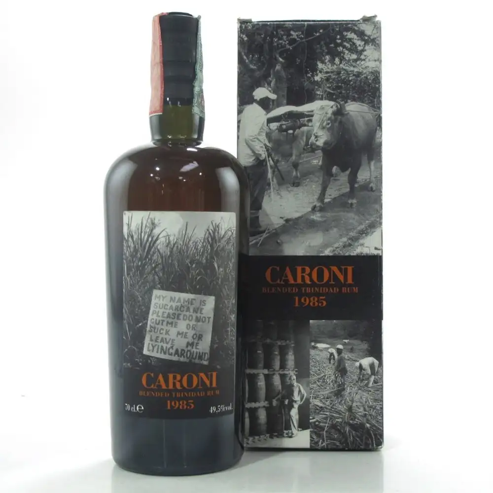 Bottle of Velier Caroni Blended Trinidad Rum 1985