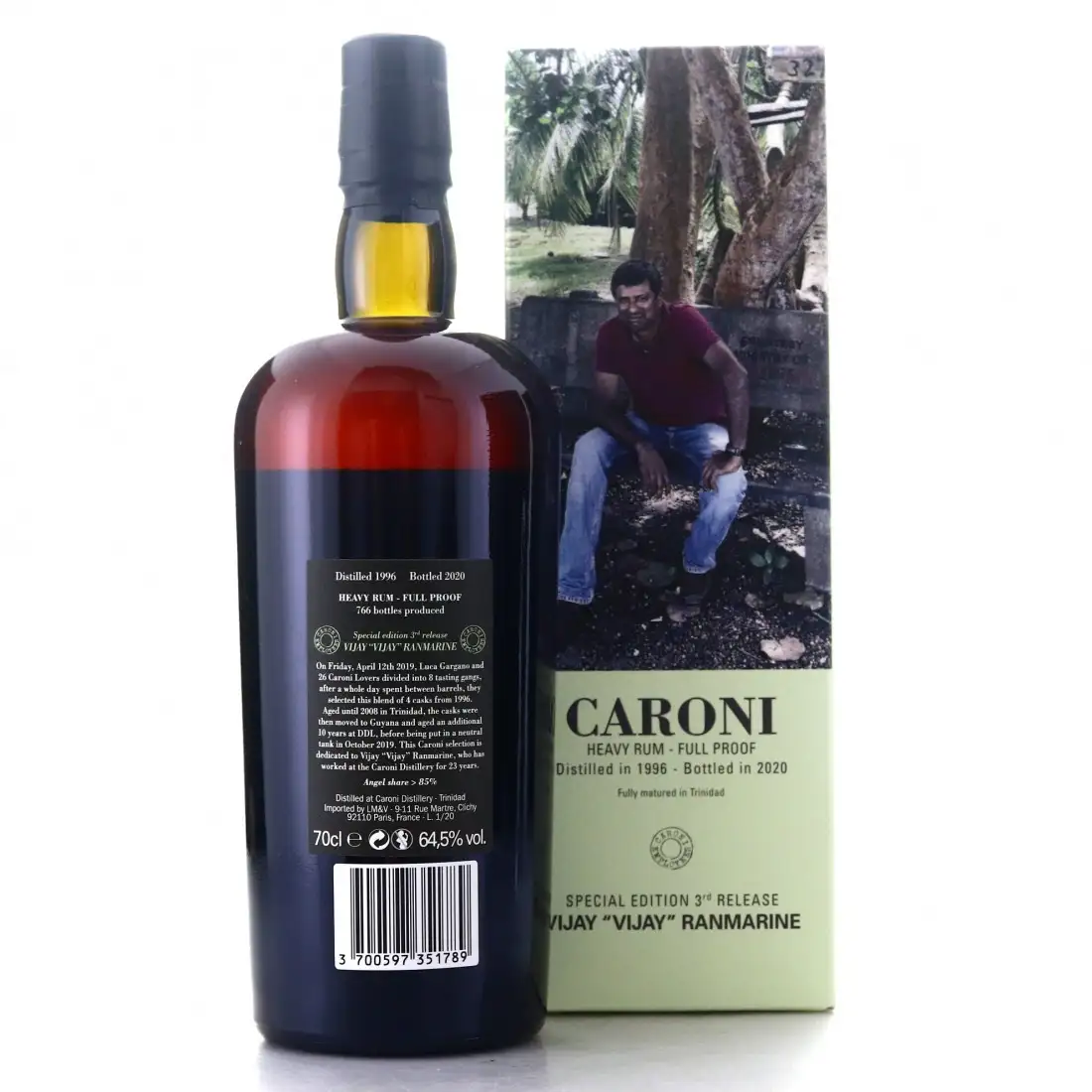 Image haute résolution de Velier Caroni 3rd Employees Vijay „Vijay“ Ranmarine 1996