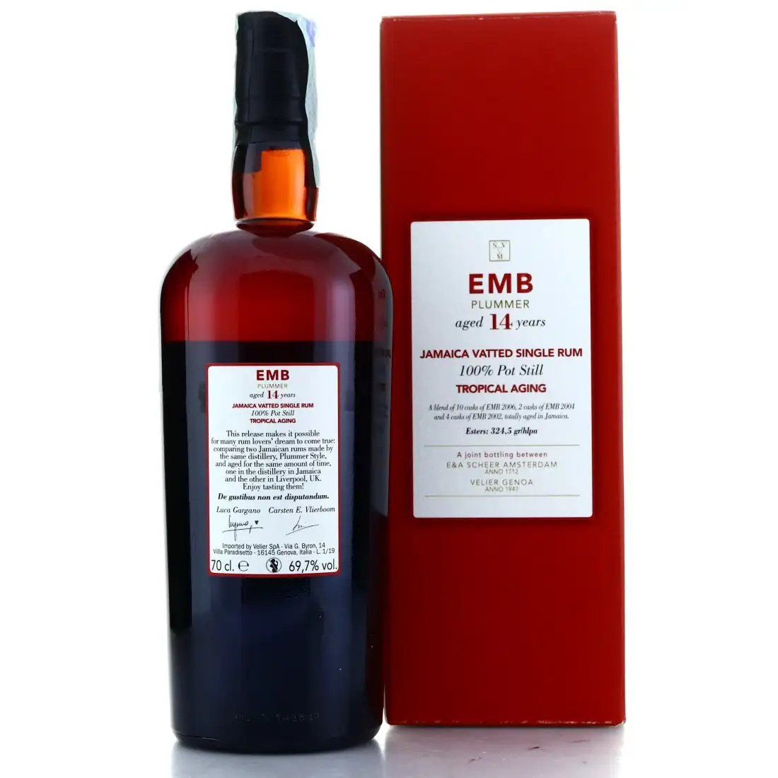 Hochauflösendes Bild von Velier &amp; Scheer Clarendon Plummer Tropical Aging EMB