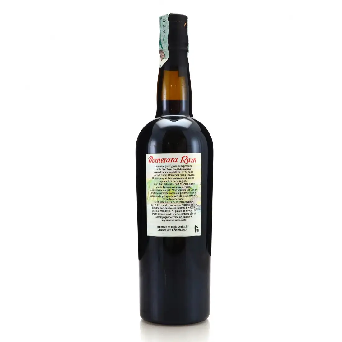 Image haute résolution de High Spirits Collection Port Mourant Fine Old Demerara Rum 1975