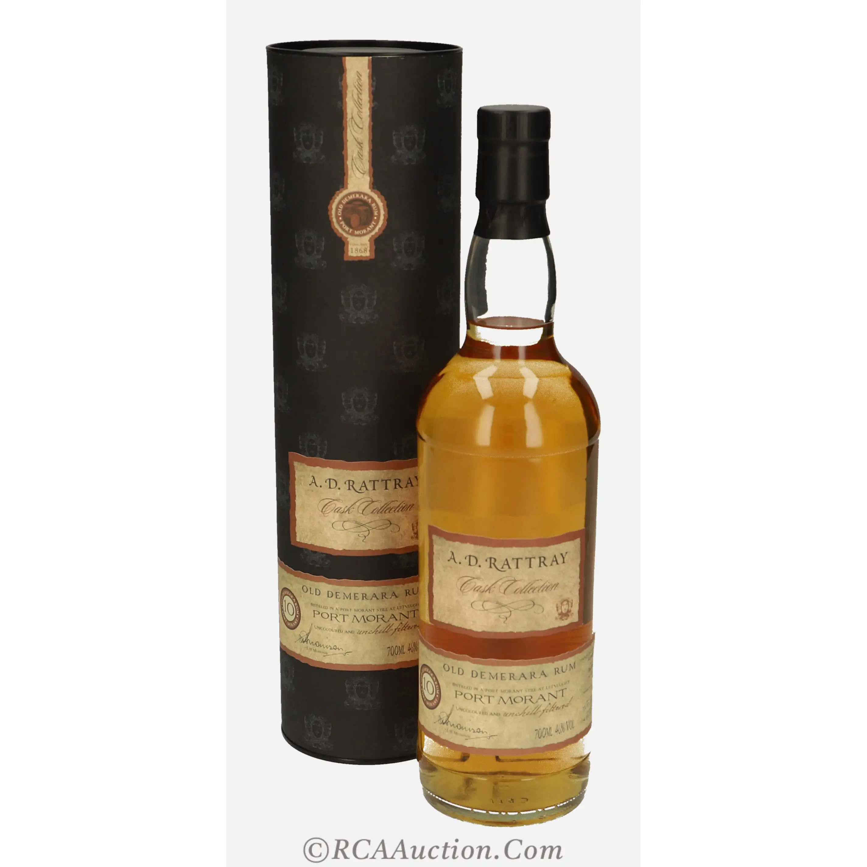 Bottle of A.D. Rattray Port Mourant Old Demerara Rum 1999