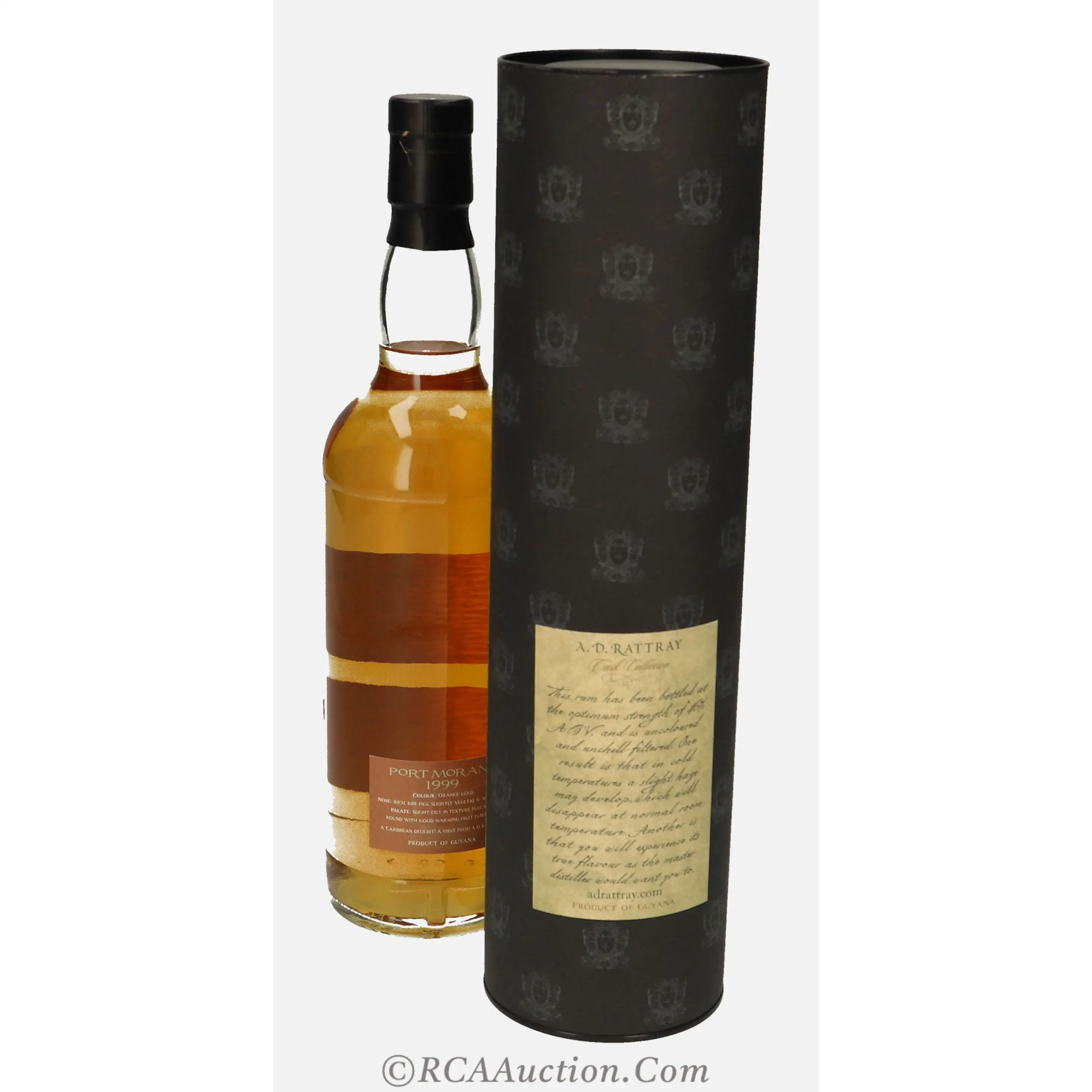 High resolution image of A.D. Rattray Port Mourant Old Demerara Rum 1999