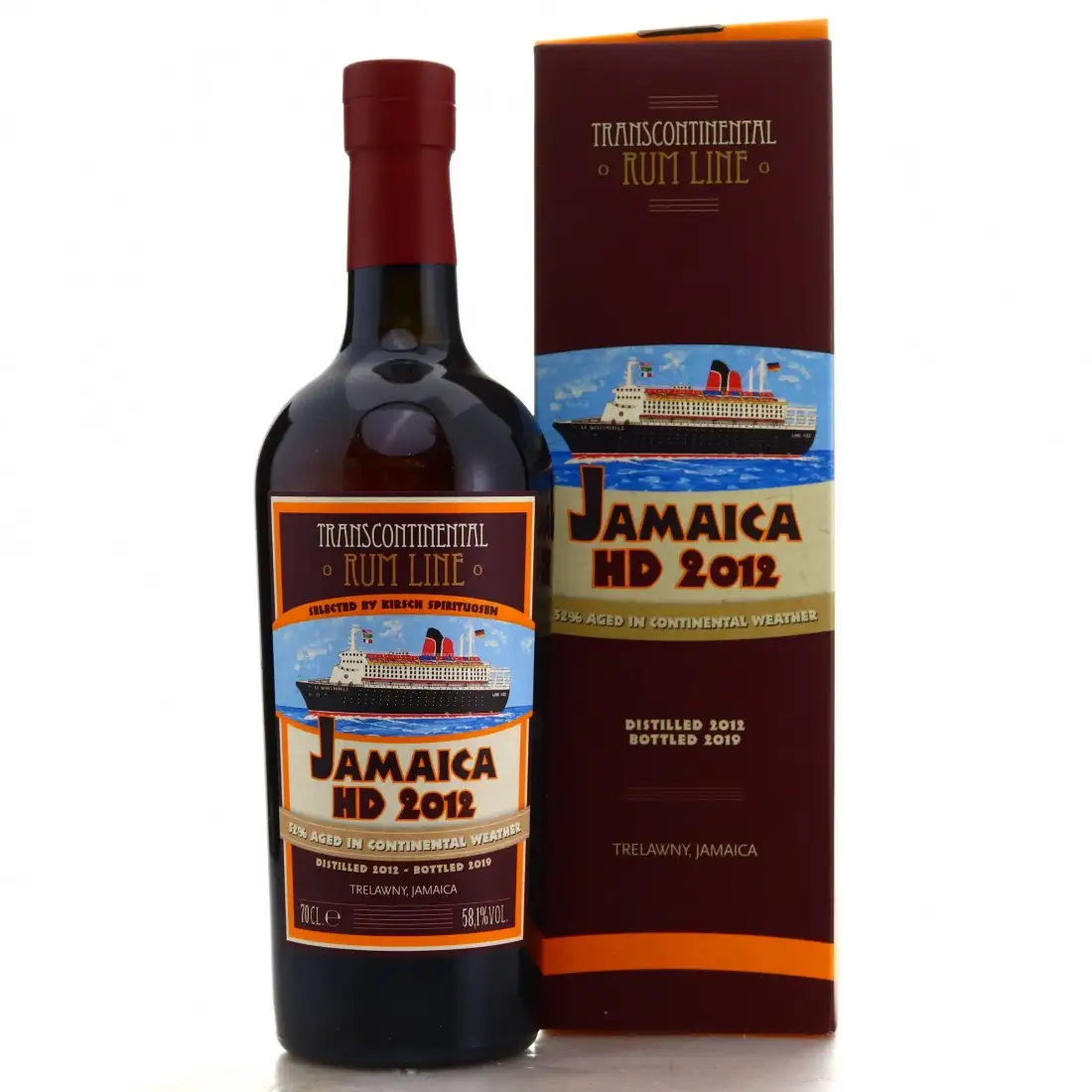 Bottle of TCRL Hampden Jamaica HD (Selected by Kirsch) OWH 2012