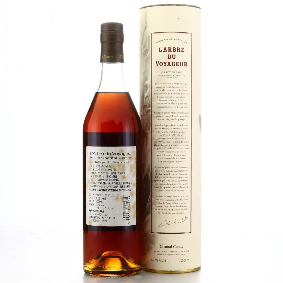 Image haute résolution de Rhum Chantal Comte La Favorite L‘Arbre Du Voyageur 1998