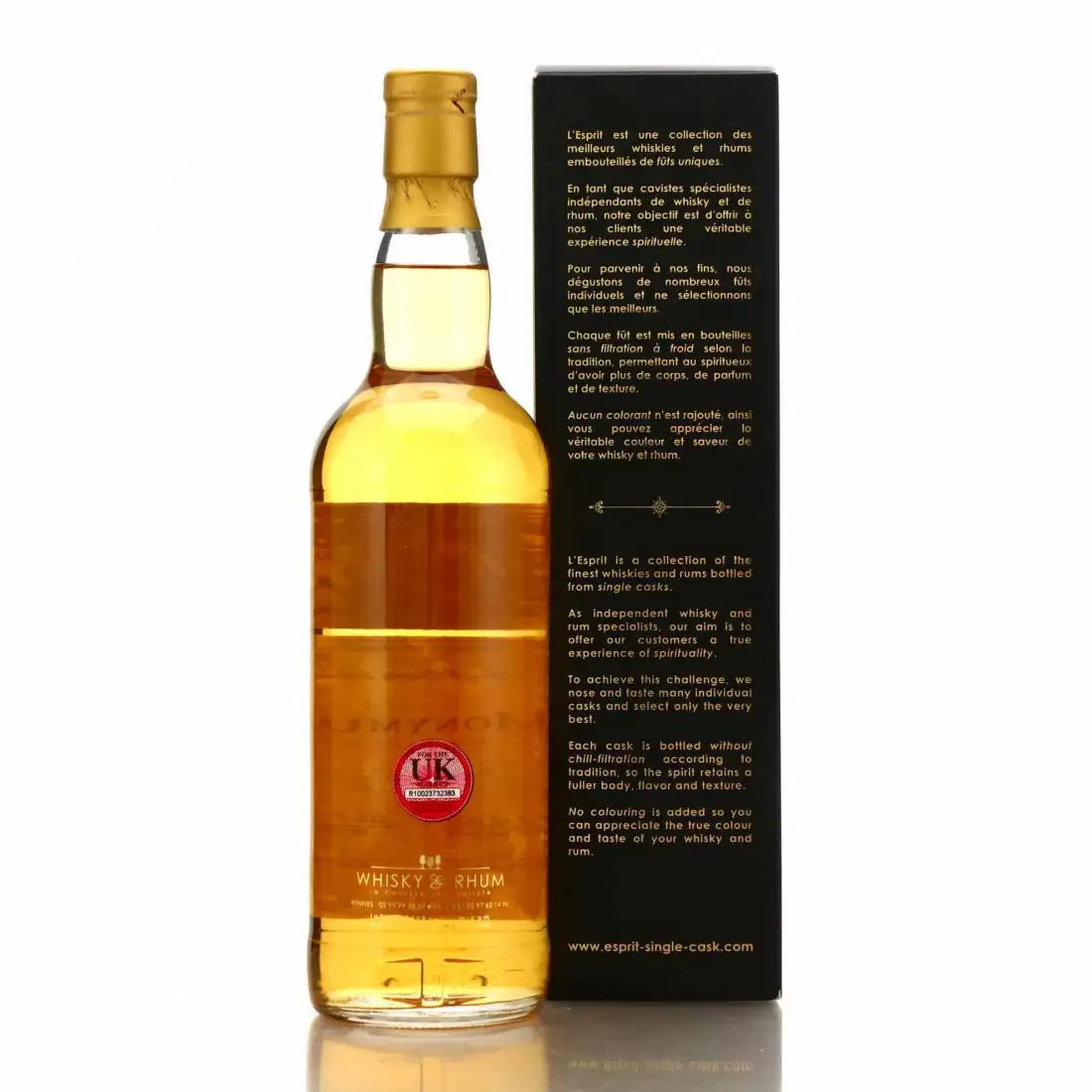 High resolution image of Whisky &amp; Rhum Clarendon L‘Esprit 2007