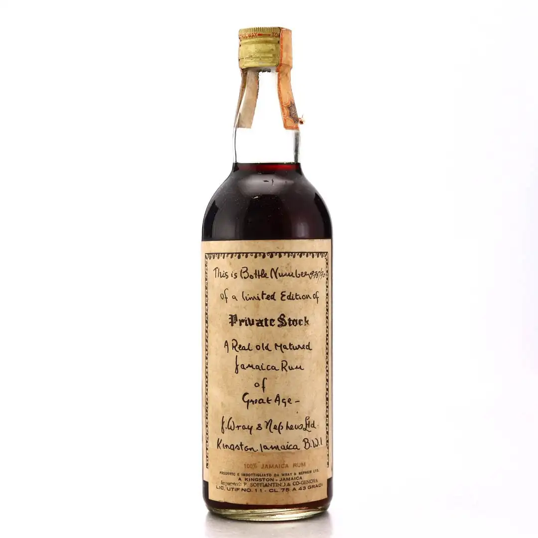 Bottle of J. Wray & Nephew LTD. Private Stock Bot. 1970 1945