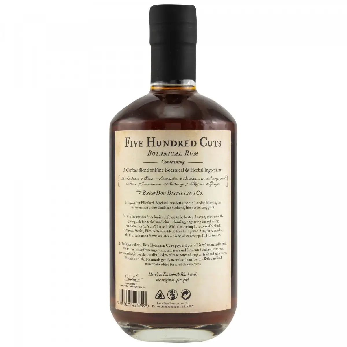 Image haute résolution de Brewdog Distilling Co. Five Hundred Cuts Botanical Rum