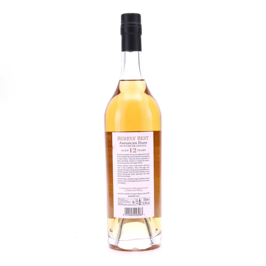 Hochauflösendes Bild von Berry Bros &amp; Rudd Clarendon Berry‘s Best Jamaican Rum (60 ans LMDW) 2003