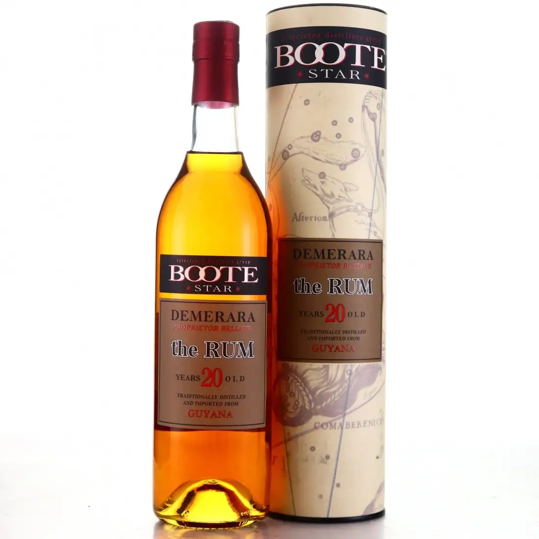 Bottle of Associated Distillers Group Boote Star Demerara Proprietor Reserve