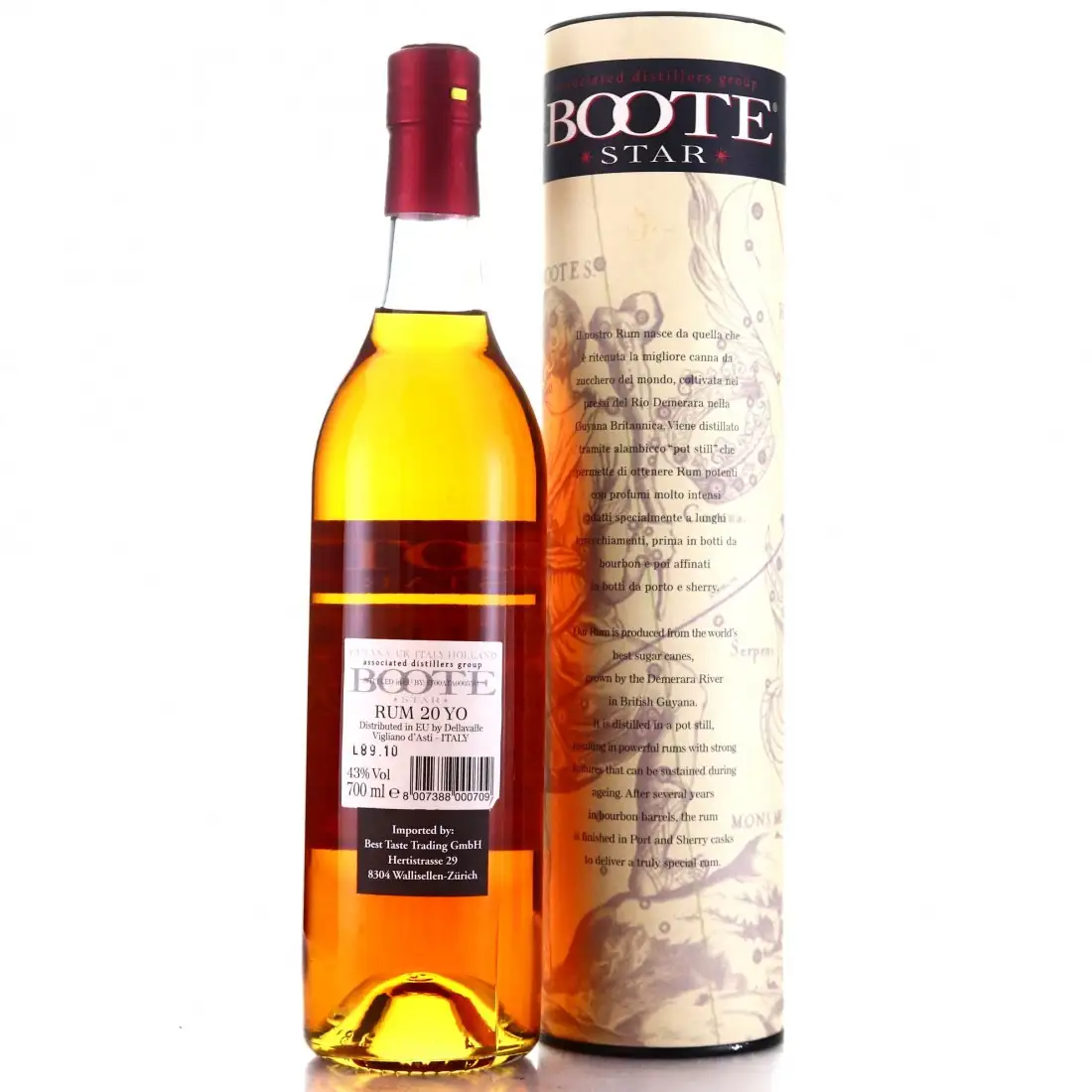 Image haute résolution de Associated Distillers Group Boote Star Demerara Proprietor Reserve
