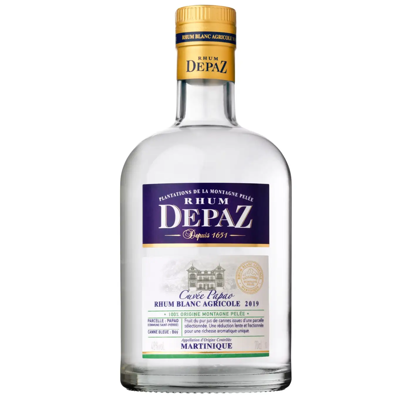 Bottle of Depaz Cuvée Papao 2019