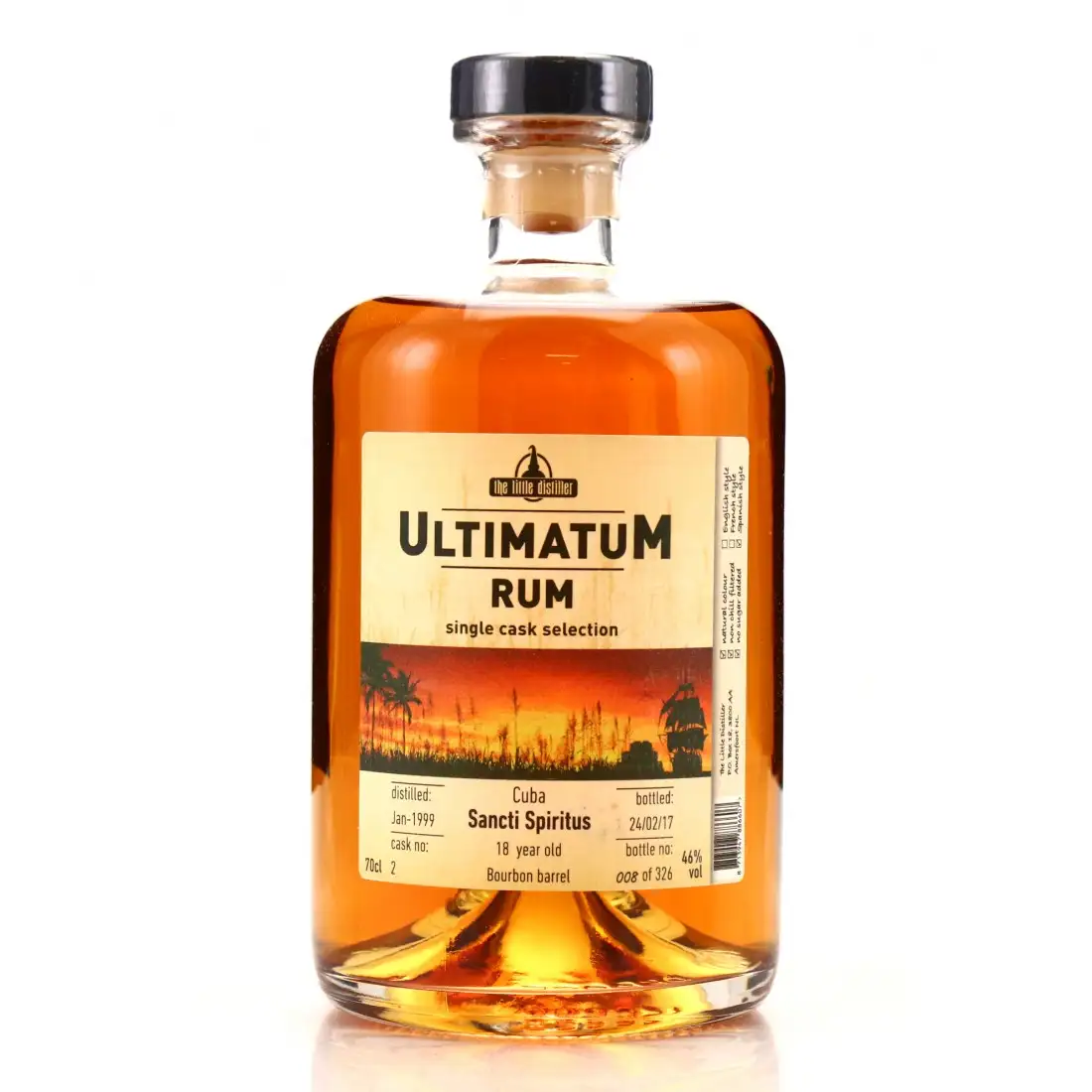 Bottle of The Little Distiller Sancti Spiritus Ultimatum Rum 1999