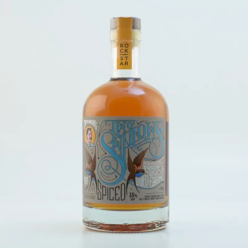 Bottle of Rock Star Spirits Diamond Two Swallows Citrus Rum Diamond distillery