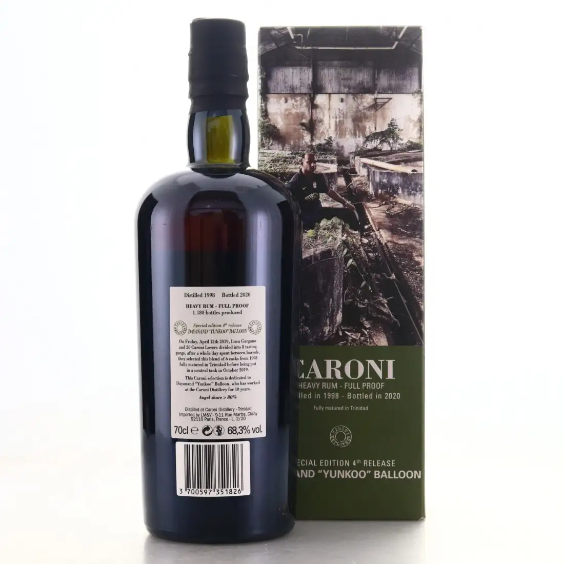 Image haute résolution de Velier Caroni 4th Employees Dayanand „Yunkoo“ Balloon 1998