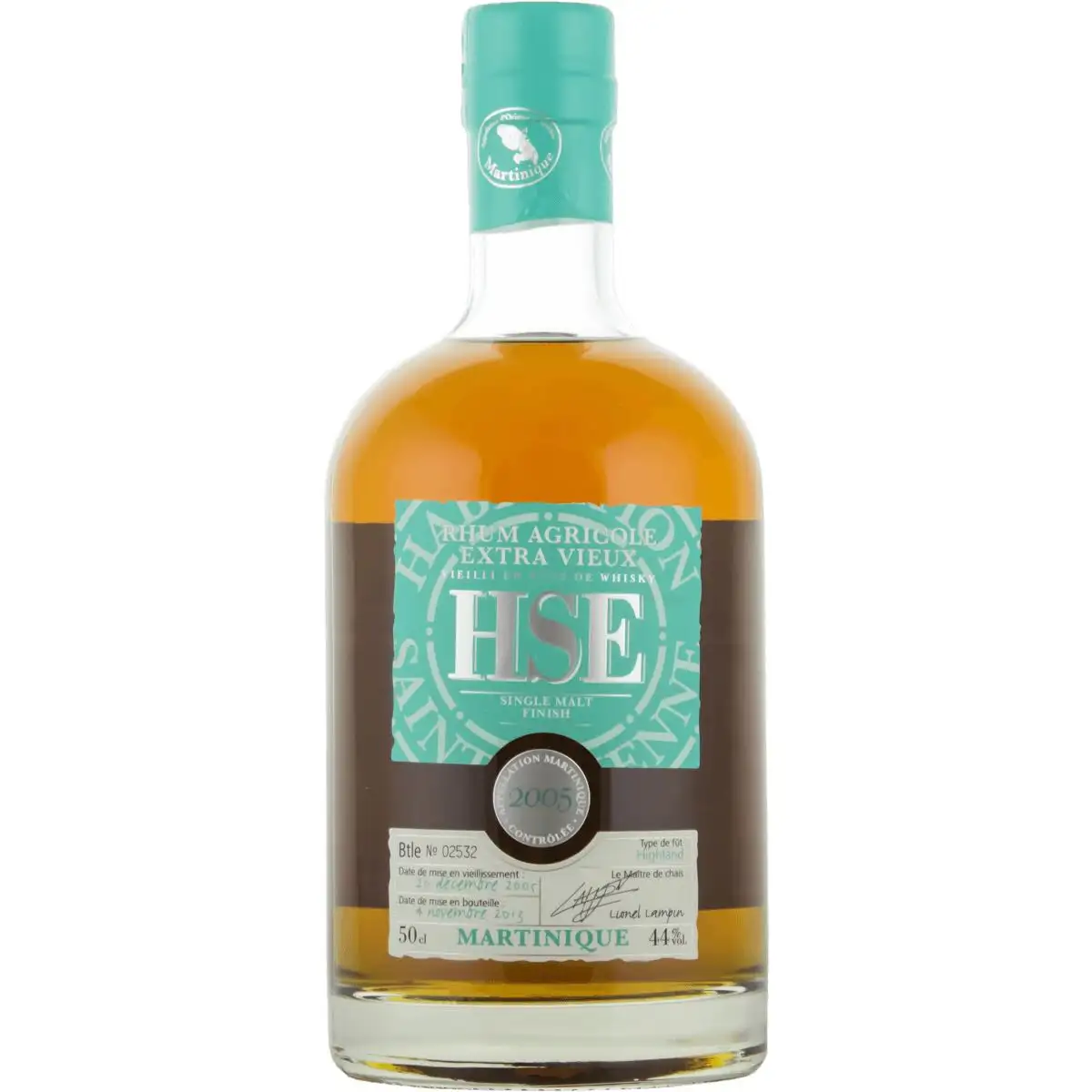 Bottle of HSE Single Malt Highland Finish 2005