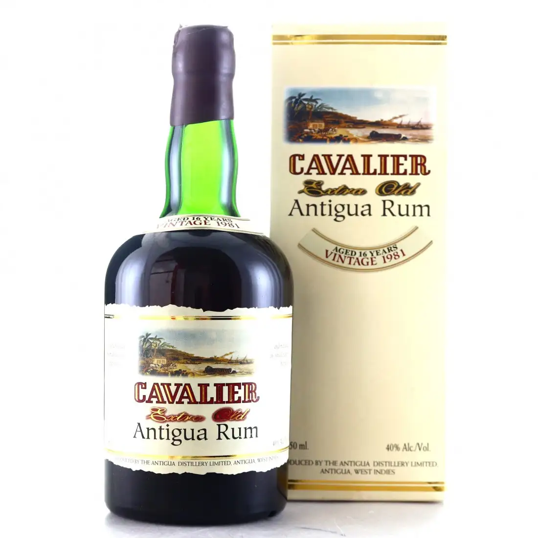Bottle of The Antigua Distillery Cavalier Vintage 1981
