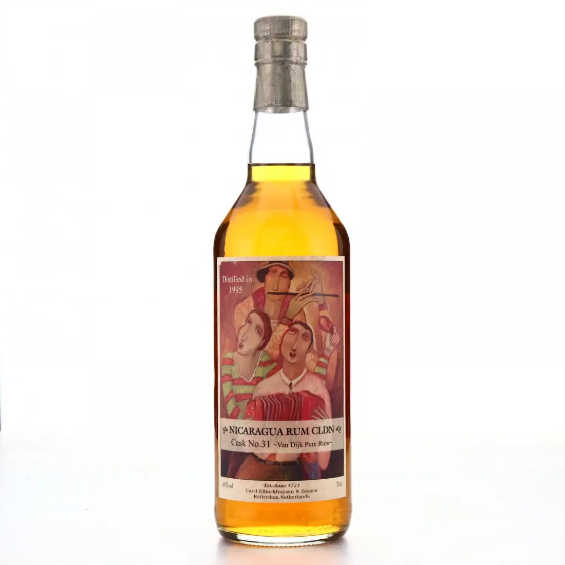 Bottle of Carel Ellinckhuysen and Zoonen Nicaragua Rum CLDN 1995