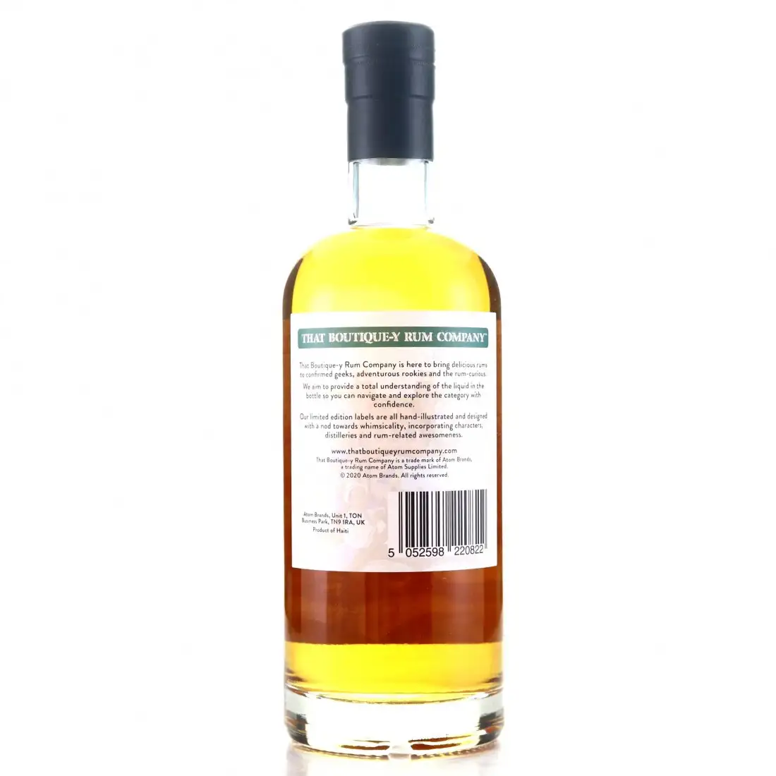 High resolution image of TBRC Barbancourt Bottled for Kirsch Whisky