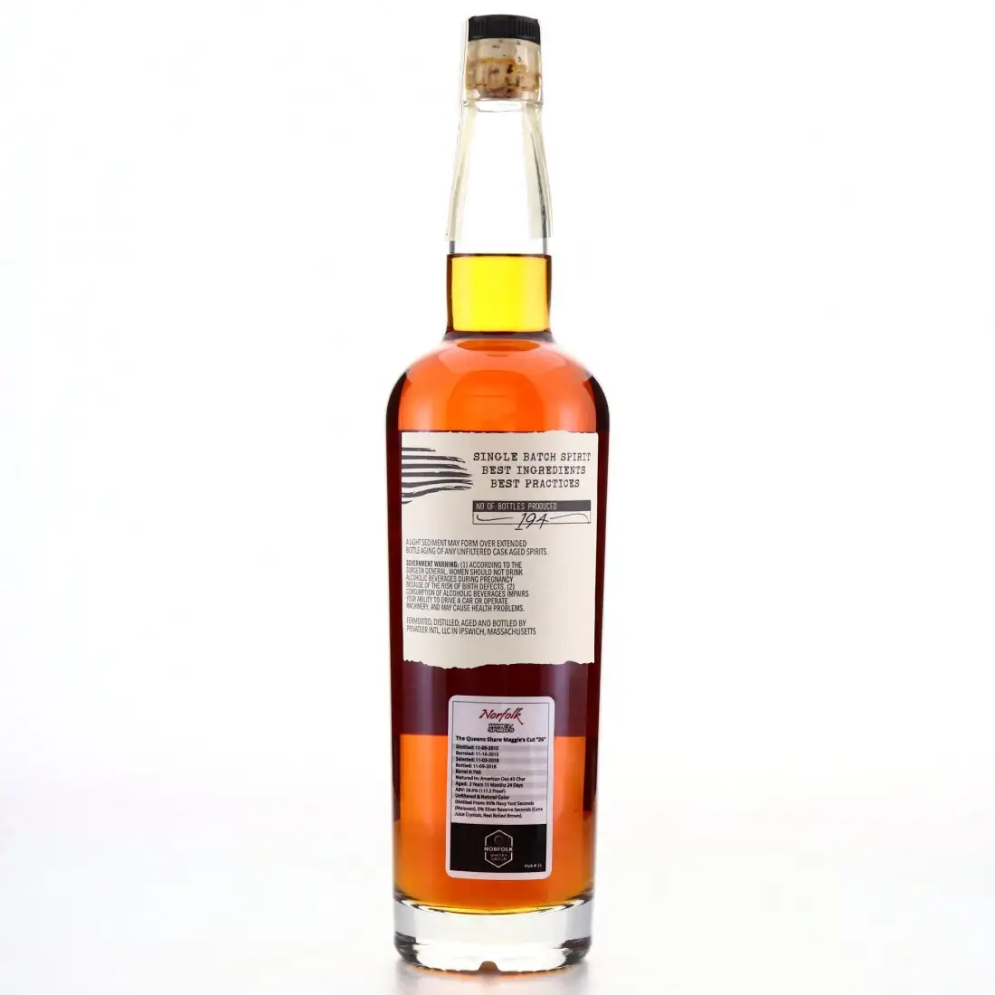 Hochauflösendes Bild von Privateer The Queen's Share Rum Maggie's Cut 26