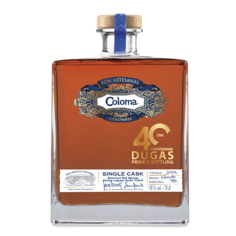 Bottle of Hacienda Coloma Coloma Single Cask - 40ans Dugas 2006