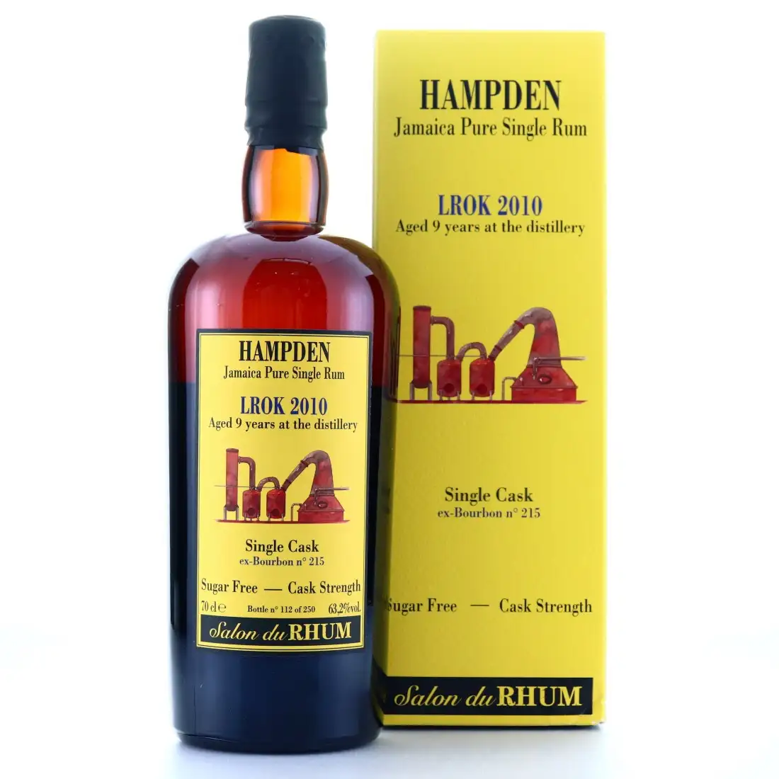 Bottle of Habitation Velier Hampden Single Cask Salon du Rhum LROK 2010