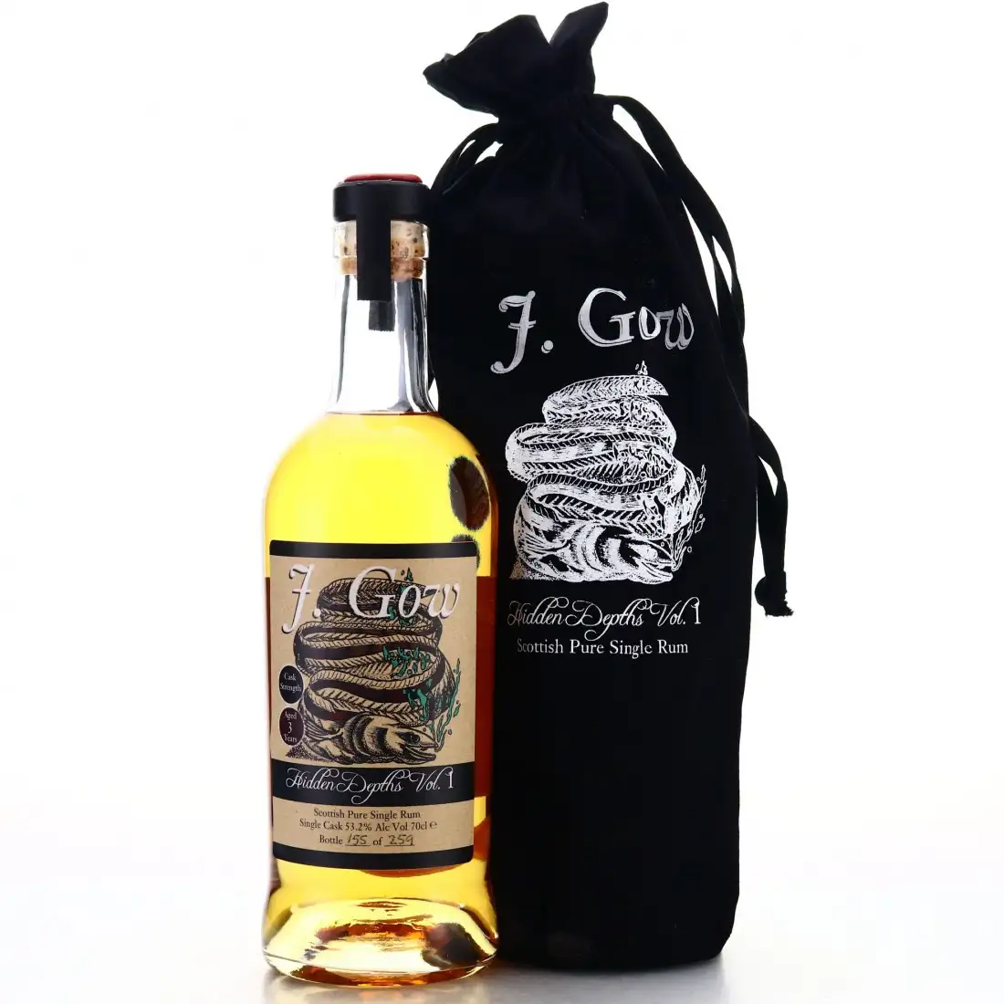 Bottle of VS Distillers J. Gow Hidden Depths Vol.1 2017