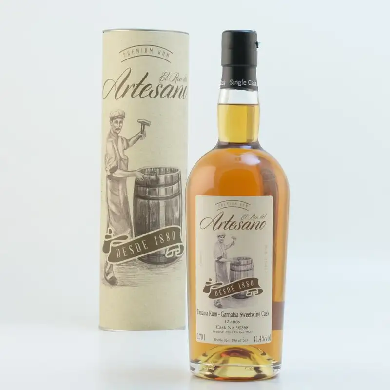 Bottle of El Ron del Artesano Panama Rum - Garnatxa Sweetwine Cask 2008