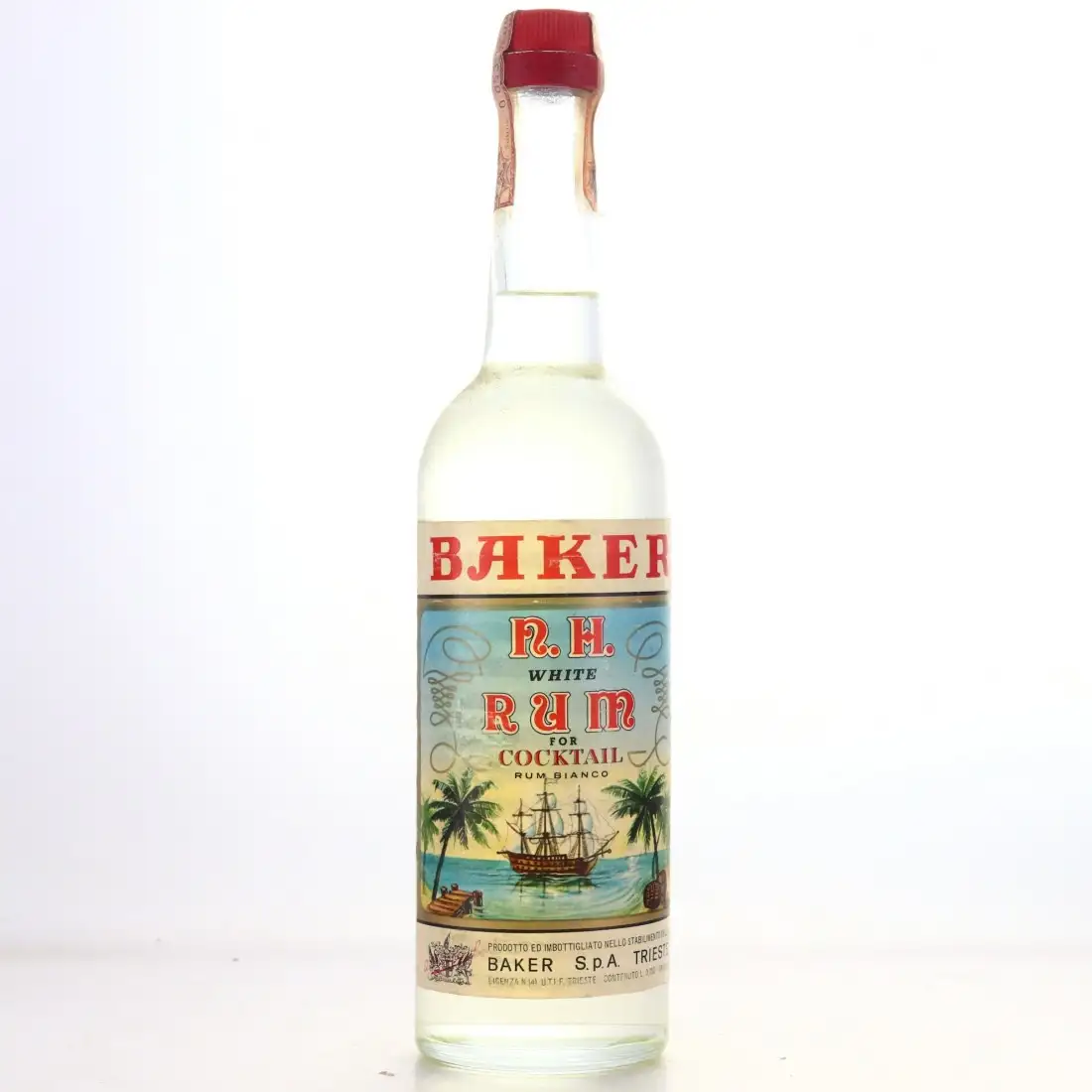 Bottle of A.A. Baker & Co. S.p.A. White Rum For Cocktail