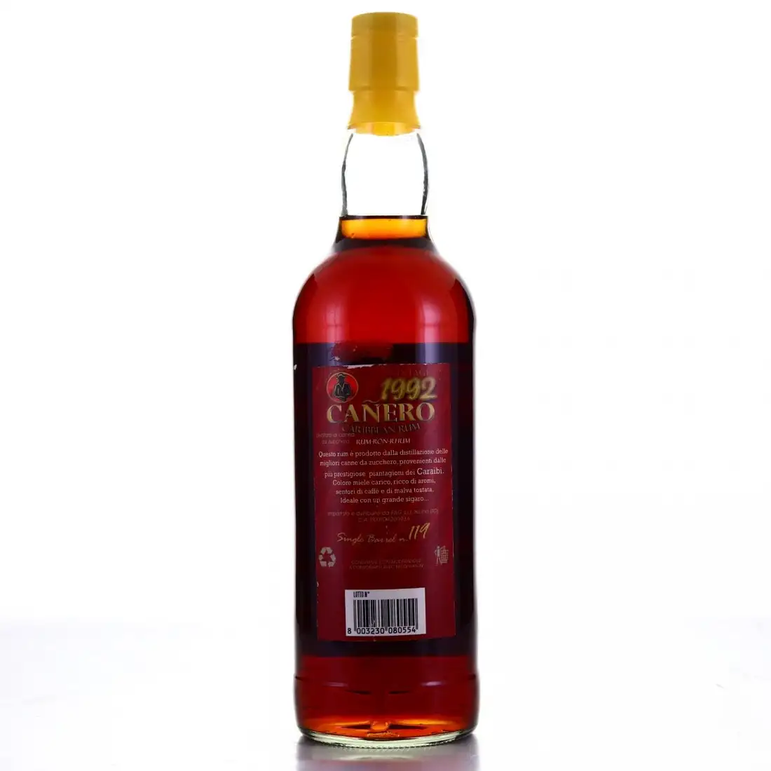 Hochauflösendes Bild von Cañero Single Barrel „La Rhumerie“ 1992