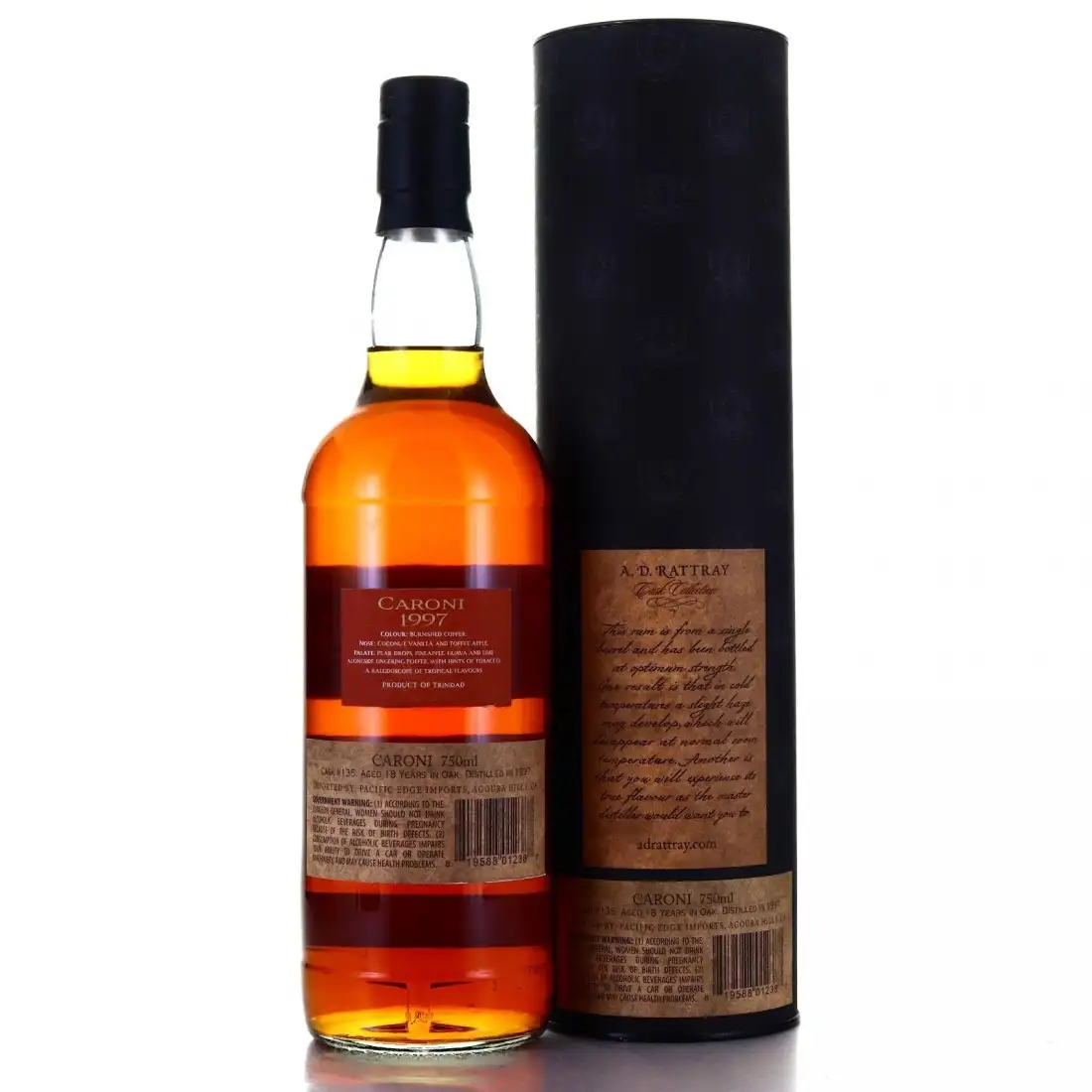 Image haute résolution de A.D. Rattray Caroni Cask Collection (Selected by Paul McGee) 1997