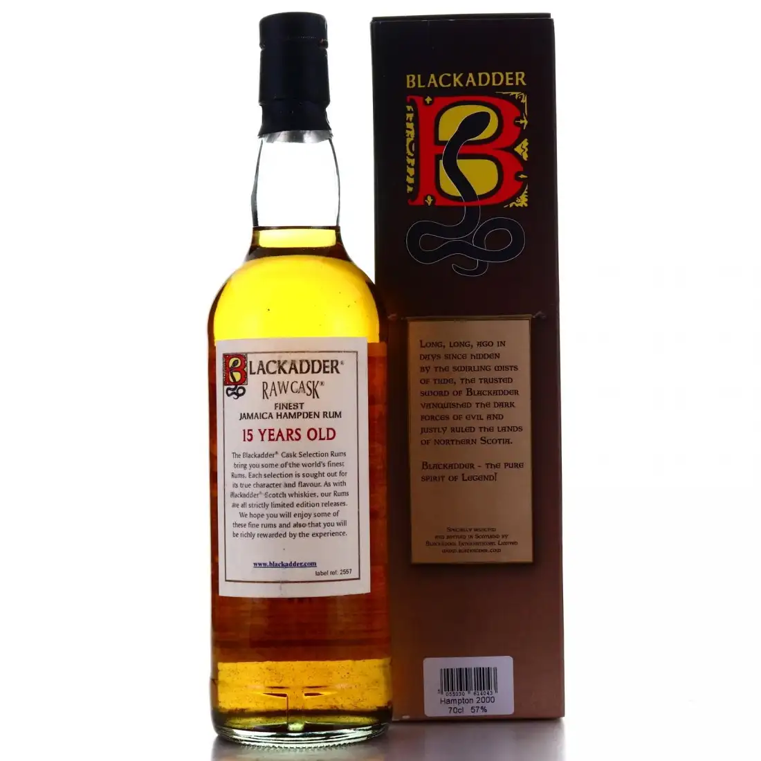 High resolution image of Blackadder Hampden Raw Cask Rum 2000