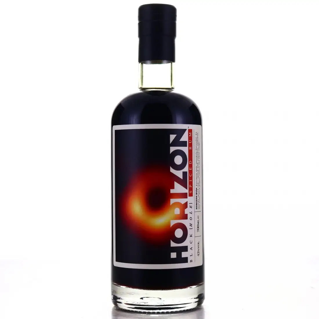 Bottle of Atom Brands Horizon Black[Hole] Spiced Rum