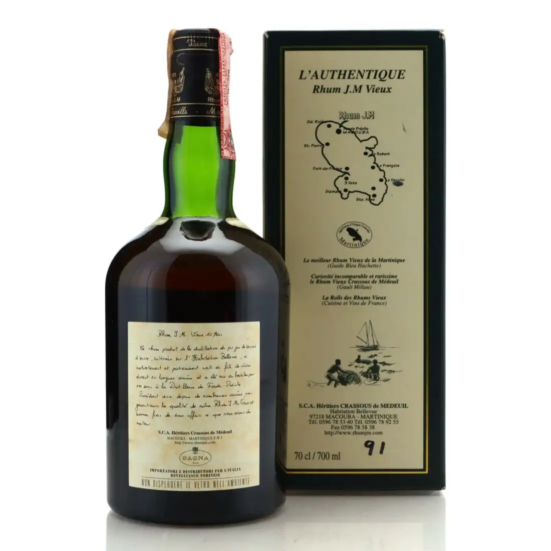 Hochauflösendes Bild von Rhum J.M 1991